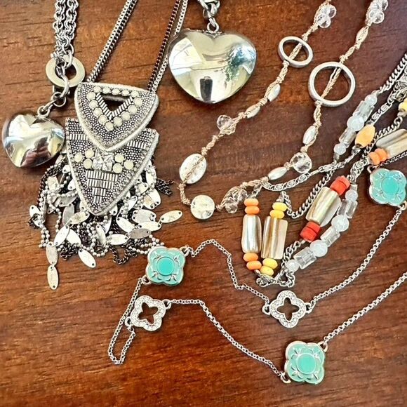 Designer jewelry Necklace Lot bundle - Heart Necklace & Bracelet - Picture 1 of 7